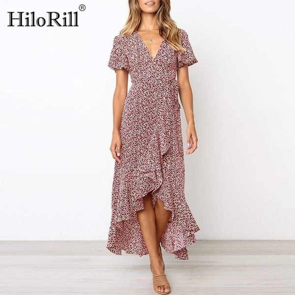 hilorill spring summer floral print long wrap dress women boho short sleeve split maxi dresses ruffles casual beach dress y200805, Black;pink
hilorill spring summer floral print long wrap dress women boho short sleeve split maxi dresses ruffles casual beach dress y200805, Black;pink