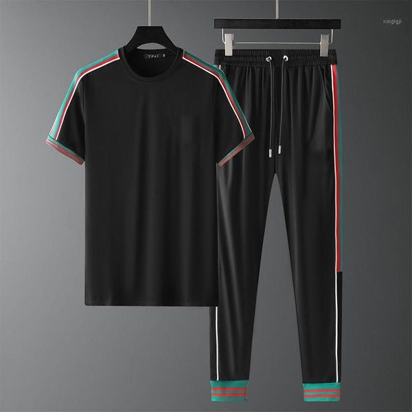 2020 spring and summer new casual trousers short-sleeved t-shirt sports casual suit men's trousers short-sleeved suit1, White;black
2020 spring and summer new casual trousers short-sleeved t-shirt sports casual suit men's trousers short-sleeved suit1, White;black
