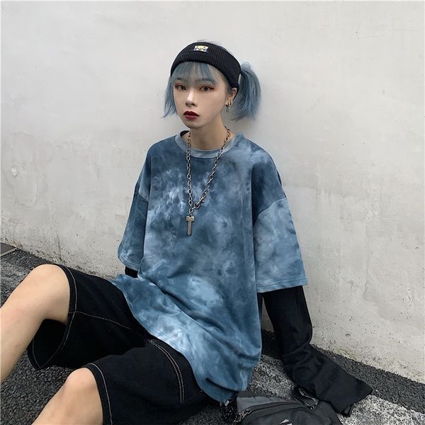 lychee harajuku patchwork long sleeve women sweatshirt tie dyeing fake 2 piece women sweatshirt crew neck loose lady pullovers 201202, Black
lychee harajuku patchwork long sleeve women sweatshirt tie dyeing fake 2 piece women sweatshirt crew neck loose lady pullovers 201202, Black