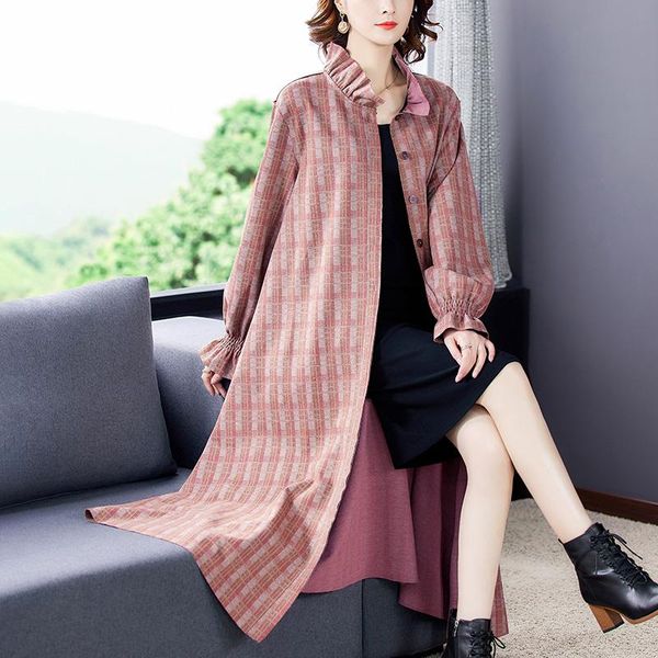 2021 autumn fashion 5xl plus size red plaid trench winter classic vintage casual coats elegant bodycon women long windbreaker, Tan;black
2021 autumn fashion 5xl plus size red plaid trench winter classic vintage casual coats elegant bodycon women long windbreaker, Tan;black