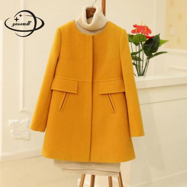 women's wool & blends yauamdb women spring autumn s-5xl female solid woolen coat single breasted jacket pocket fashion long outwear ly5, Black
women's wool & blends yauamdb women spring autumn s-5xl female solid woolen coat single breasted jacket pocket fashion long outwear ly5, Black