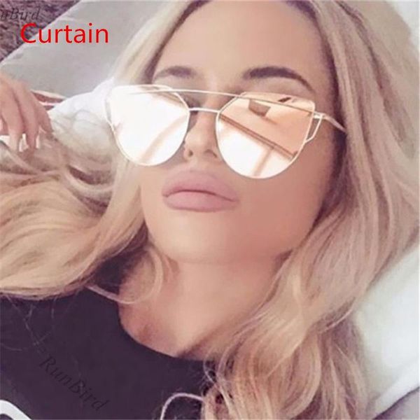 sunglasses 2021 cat eye women brand designer fashion twin-beams rose gold mirror cateye sun glasses for female uv400, White;black
sunglasses 2021 cat eye women brand designer fashion twin-beams rose gold mirror cateye sun glasses for female uv400, White;black