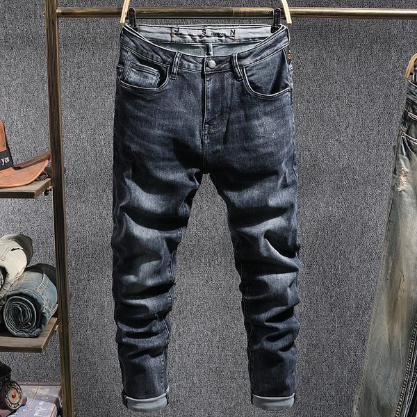 2021 autumn new fashion designer men retro black blue slim jeans elastic casual japanese vintage denim long pants 9e6s
2021 autumn new fashion designer men retro black blue slim jeans elastic casual japanese vintage denim long pants 9e6s