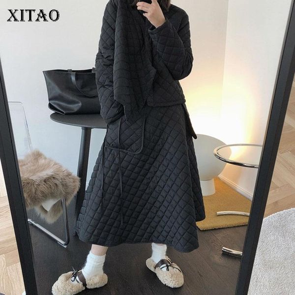 xitao patchwork pockets plaid solid skirt women 2020 winter casual fashion new style temperament all match women clothes zy2020, Black
xitao patchwork pockets plaid solid skirt women 2020 winter casual fashion new style temperament all match women clothes zy2020, Black