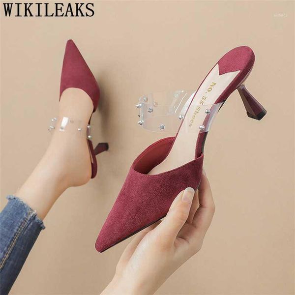 slippers summer women mules high heels ladies shoes 2021 luxury slides clear for woman1, Black
slippers summer women mules high heels ladies shoes 2021 luxury slides clear for woman1, Black
