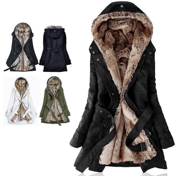 women winter jacket 2020 casual ladies basic coat button fur jacket warm long sleeve women parka plush overcoat casual outerwear, Black;brown
women winter jacket 2020 casual ladies basic coat button fur jacket warm long sleeve women parka plush overcoat casual outerwear, Black;brown