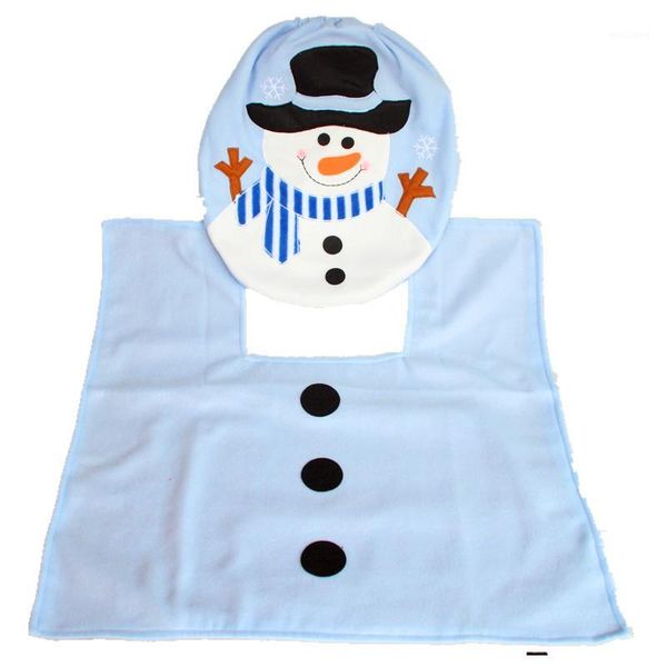 christmas decorations toilet mat decor embroidered blue snowman bathroom set seat cover decoration washable two-piece1
christmas decorations toilet mat decor embroidered blue snowman bathroom set seat cover decoration washable two-piece1