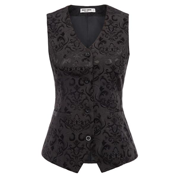 women's vest coats vintage sleeveless v-neck handkerchief hem short coat jacquard slim formal party ball gown waistcoat new, Black;white
women's vest coats vintage sleeveless v-neck handkerchief hem short coat jacquard slim formal party ball gown waistcoat new, Black;white