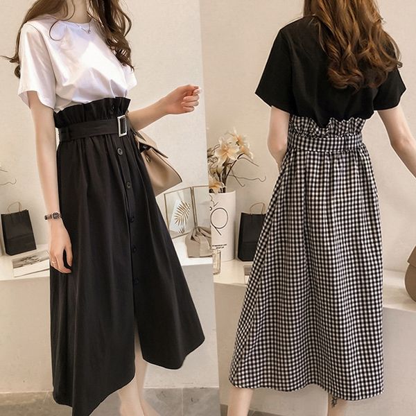 pfzoa summer summer jumpsuit style aline two-piece large aline slimming plaid student korean new new korean style dress size dress two-piece, Gray
pfzoa summer summer jumpsuit style aline two-piece large aline slimming plaid student korean new new korean style dress size dress two-piece, Gray