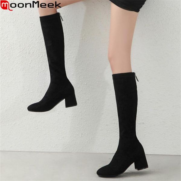 moonmeek 2021 large size 33-43 knee high boots thick high heels round toe winter boots winter keep warm black color women
moonmeek 2021 large size 33-43 knee high boots thick high heels round toe winter boots winter keep warm black color women