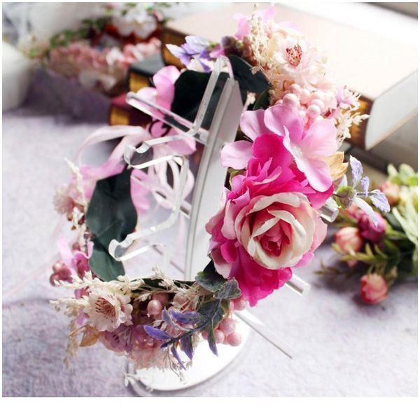 extravagant women flower wreath wedding girls party crown floral garlands bridesmaid hair accessories headpiece he qylkdl
extravagant women flower wreath wedding girls party crown floral garlands bridesmaid hair accessories headpiece he qylkdl