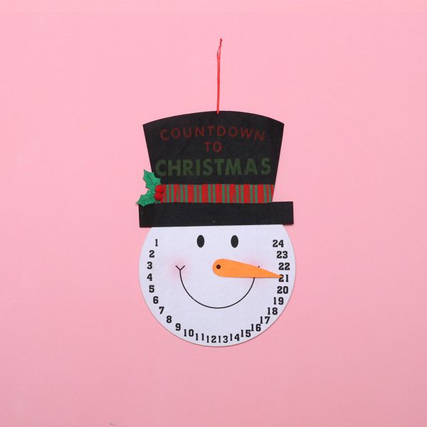 christmas cartoon snowman alarm clock creative wall clock pendulum non-woven wall calendar christmas decorations f6403
christmas cartoon snowman alarm clock creative wall clock pendulum non-woven wall calendar christmas decorations f6403