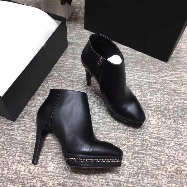 quality new high-heeled woman shoes in spring soft cowhide high-heeled boots designer luxury lady's short boots 10cm fashion boots, Black
quality new high-heeled woman shoes in spring soft cowhide high-heeled boots designer luxury lady's short boots 10cm fashion boots, Black
