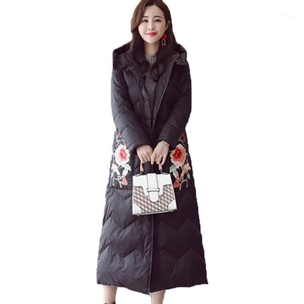 embroidery vintage 2018 casual cotton padded clothes chinese national style parka hat down cotton long winter coat women j8031, Black
embroidery vintage 2018 casual cotton padded clothes chinese national style parka hat down cotton long winter coat women j8031, Black
