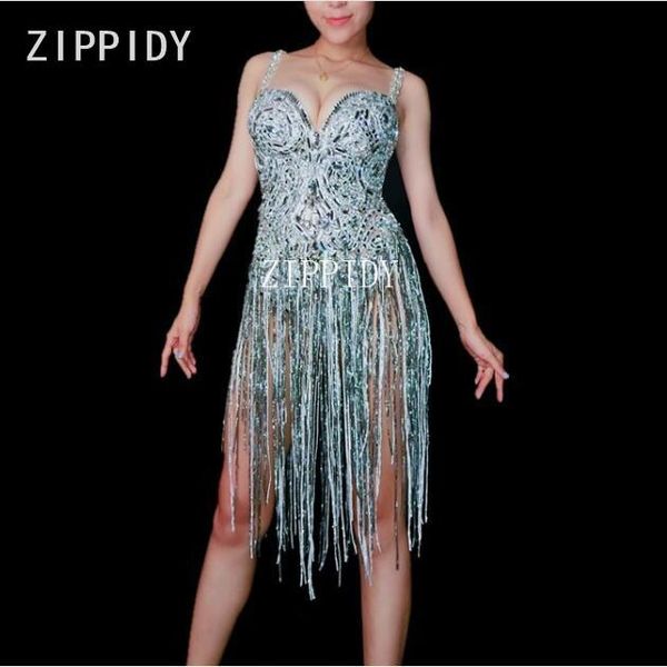 women's jumpsuits & rompers glisten silver rhinestones see through bodysuit tassel wear party dance show birthday outfit female singer, Black;white
women's jumpsuits & rompers glisten silver rhinestones see through bodysuit tassel wear party dance show birthday outfit female singer, Black;white
