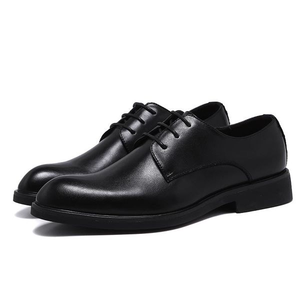 casual cushioned comfort men pointed toe derby shoes breathable lace-up flat oxfords soft leather relaxed-fit dress shoe, Black
casual cushioned comfort men pointed toe derby shoes breathable lace-up flat oxfords soft leather relaxed-fit dress shoe, Black