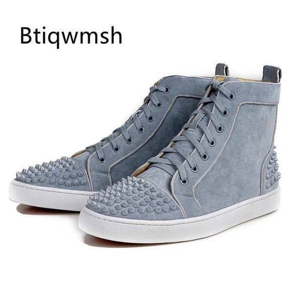 dress shoes gray spiked sneakers men round toe lace up high flat for man fashion loafer, Black
dress shoes gray spiked sneakers men round toe lace up high flat for man fashion loafer, Black
