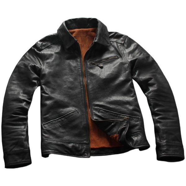 men's leather & faux 2021 black american casual style genuine jacket men plus size 4xl real natural sheepskin slim fit autumn coat
men's leather & faux 2021 black american casual style genuine jacket men plus size 4xl real natural sheepskin slim fit autumn coat