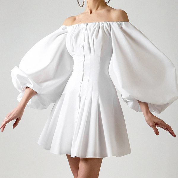 2021 new autumn mini women ed off the shoulder big upper sleeve waist white female black l8dt, Black;gray
2021 new autumn mini women ed off the shoulder big upper sleeve waist white female black l8dt, Black;gray