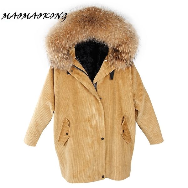 new winter jacket coat women parka fur coat corduroy real raccoon fur collar warm thick lamm fur wool liner parkas 201110, Black
new winter jacket coat women parka fur coat corduroy real raccoon fur collar warm thick lamm fur wool liner parkas 201110, Black