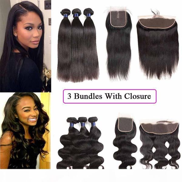 8a brazilian remy hair 3 bundles with 4x4 closure straight body wave malaysian virgin hair bundles with frontal closure human hair bundles, Black
8a brazilian remy hair 3 bundles with 4x4 closure straight body wave malaysian virgin hair bundles with frontal closure human hair bundles, Black