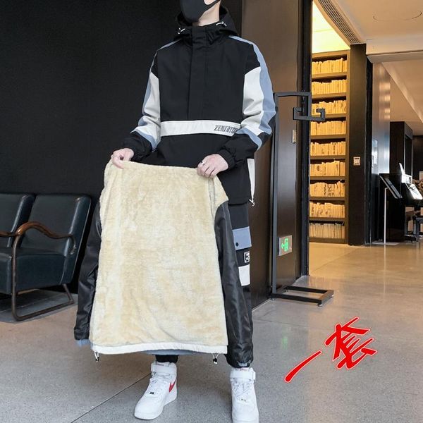 men's tracksuits autumn and winter 2 pieces sets mens plus velvet cargo pullover tracksuit workwear warm jackets & long pants fit elast, Gray
men's tracksuits autumn and winter 2 pieces sets mens plus velvet cargo pullover tracksuit workwear warm jackets & long pants fit elast, Gray