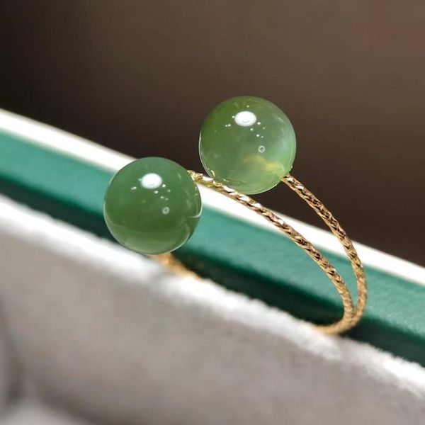 d705 green jasper ring 18 k gold jewel natural green jasper 6mm gemstones male's rings for fine ring, Golden;silver
d705 green jasper ring 18 k gold jewel natural green jasper 6mm gemstones male's rings for fine ring, Golden;silver
