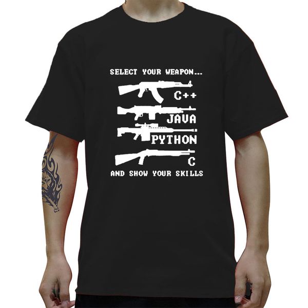 programmer choose your weapon geek funny men's summer crew neck novelty mens clothing hoodie designers t shirts sweatshirt
programmer choose your weapon geek funny men's summer crew neck novelty mens clothing hoodie designers t shirts sweatshirt