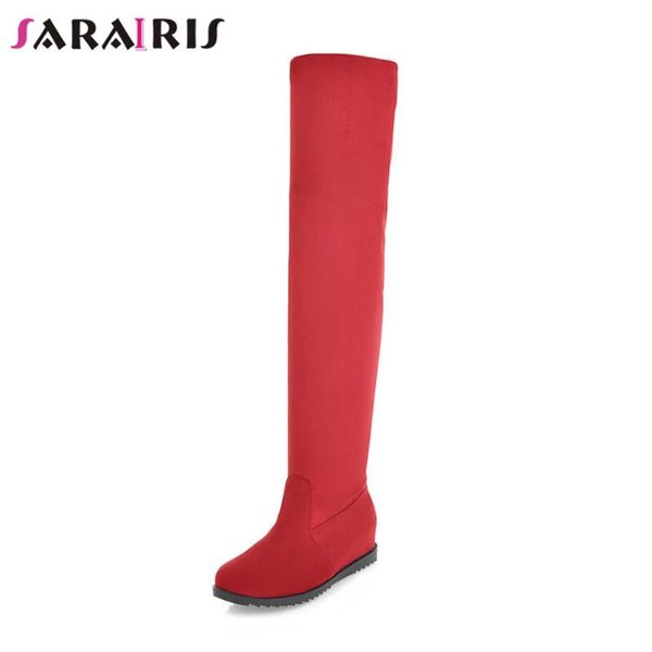 sarairis new classic slip on over the knee boot cosy inner heels for walking flock elastic winter women shoes boots female, Black
sarairis new classic slip on over the knee boot cosy inner heels for walking flock elastic winter women shoes boots female, Black