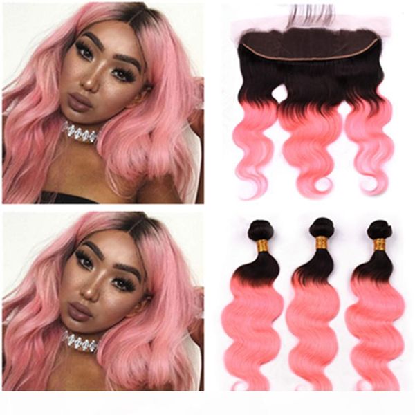 #1b pink ombre body wave brazilian human hair 3bundles and frontal ombre rose gold human hair lace frontal closure 13x4 with weaves, Black;brown
#1b pink ombre body wave brazilian human hair 3bundles and frontal ombre rose gold human hair lace frontal closure 13x4 with weaves, Black;brown