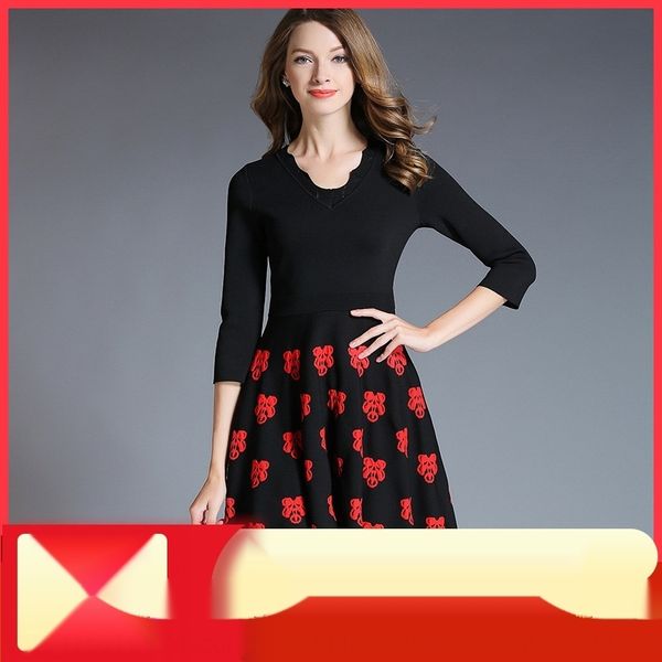 2020 high end boutique women's knitted fabric slim jacquard dressv-neck 2020 high end boutique women's knitted fabric slim dress d, Black;gray
2020 high end boutique women's knitted fabric slim jacquard dressv-neck 2020 high end boutique women's knitted fabric slim dress d, Black;gray