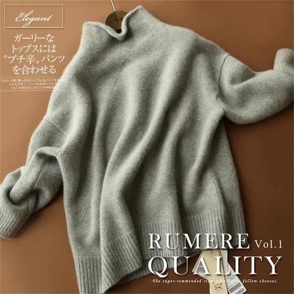 fall winter clothes thick cashmere sweaters women turtleneck knitting loose pullover wool female invierno plus size 201209, White;black
fall winter clothes thick cashmere sweaters women turtleneck knitting loose pullover wool female invierno plus size 201209, White;black