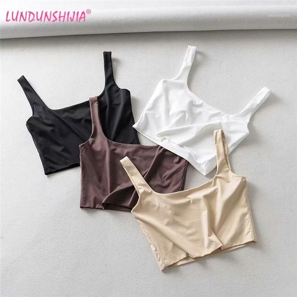 lundunshijia 2020 summer women sleeveless fashion short square collar tank 4 colors1, White
lundunshijia 2020 summer women sleeveless fashion short square collar tank 4 colors1, White