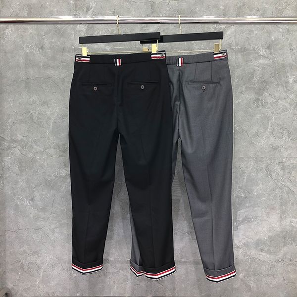 men's ninth suit pants spring luxury brand trousers for men women classic casual business black striped woven belt wool blended wedding
men's ninth suit pants spring luxury brand trousers for men women classic casual business black striped woven belt wool blended wedding
