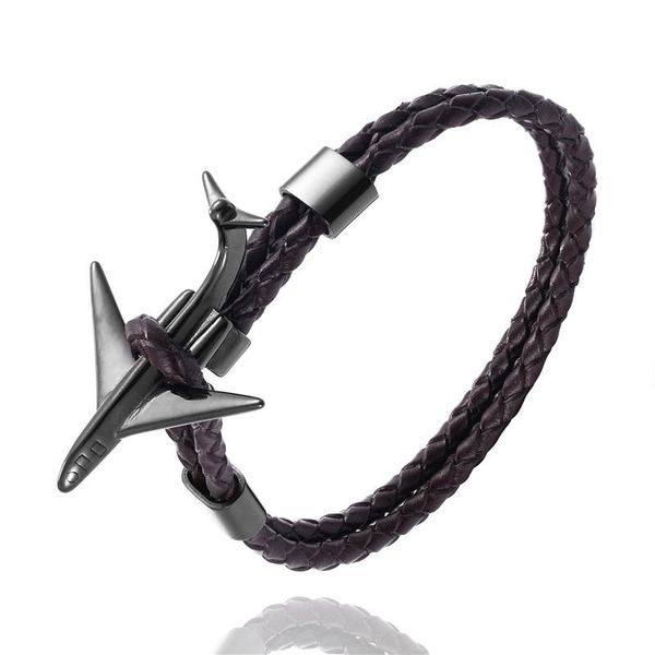 mkendn fashion retro leather bracelet stainless steel airplane anchor bracelets men women summer style wrap metal sport hook bbywrf
mkendn fashion retro leather bracelet stainless steel airplane anchor bracelets men women summer style wrap metal sport hook bbywrf