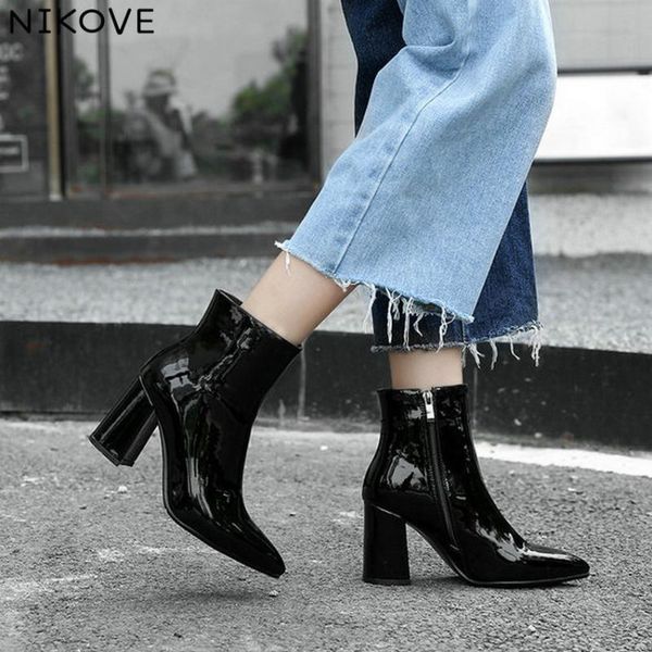 boots nikove 2021 women ankle zipper shoes pu leather winter warm fashion black sliver gold size 34-42
boots nikove 2021 women ankle zipper shoes pu leather winter warm fashion black sliver gold size 34-42