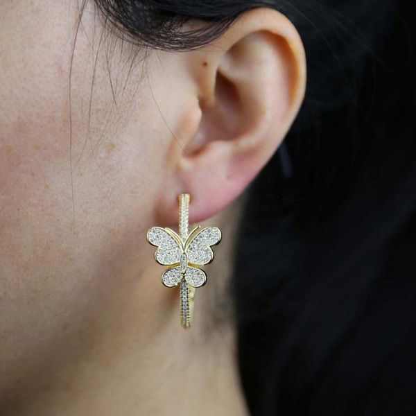 big circle crystal butterfly hoop earrings for women bijoux gold color pave 5a cz 2pcs animal earrings delicate valentine's gift, Golden;silver
big circle crystal butterfly hoop earrings for women bijoux gold color pave 5a cz 2pcs animal earrings delicate valentine's gift, Golden;silver