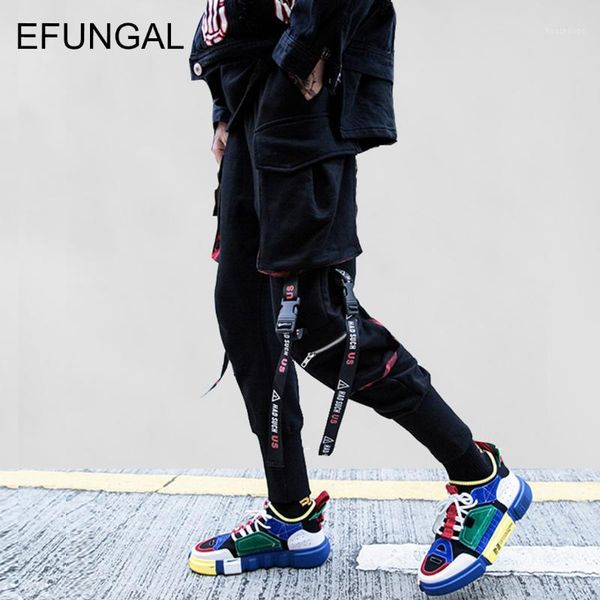 ribbons cargo harem pants men track casual sweatpants hip hop joggers 2018 new design slim fit harajuku streetwear fd611, Black
ribbons cargo harem pants men track casual sweatpants hip hop joggers 2018 new design slim fit harajuku streetwear fd611, Black