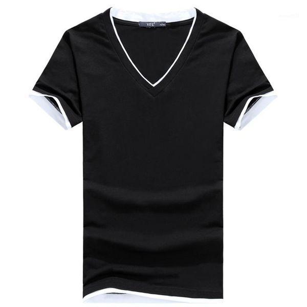 men's t-shirts mantlconx elastic v-neck t-shirt men basic solid t shirt for male cotton brand tees breathable short sleeve men1, White;black
men's t-shirts mantlconx elastic v-neck t-shirt men basic solid t shirt for male cotton brand tees breathable short sleeve men1, White;black