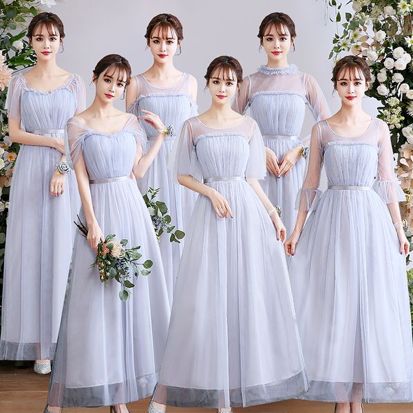 newest style Elegant Women Wedding Party Gray pink Tulle Summer Prom Party Bridesmaid Dresses sisters guest prom dress
newest style Elegant Women Wedding Party Gray pink Tulle Summer Prom Party Bridesmaid Dresses sisters guest prom dress