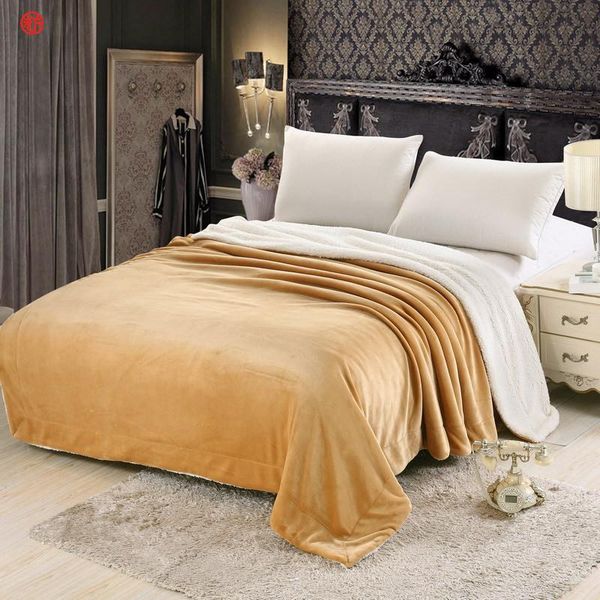 home textile winter blanket flannel lamb cashmere double side super warm soft camel throw grey coffee bed cover multifunction
home textile winter blanket flannel lamb cashmere double side super warm soft camel throw grey coffee bed cover multifunction
