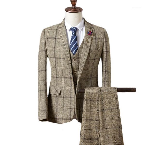 blazers pants vest sets / 2021 fashion men's casual boutique business plaid suit jacket coat trousers waistcoat 3 pieces sets1, White;black
blazers pants vest sets / 2021 fashion men's casual boutique business plaid suit jacket coat trousers waistcoat 3 pieces sets1, White;black