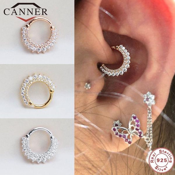 canner 925 sterling silver hoop earrings for women zircon round nose piercing cartilage earrings earings jewelry pendientes 1pc, Golden;silver
canner 925 sterling silver hoop earrings for women zircon round nose piercing cartilage earrings earings jewelry pendientes 1pc, Golden;silver