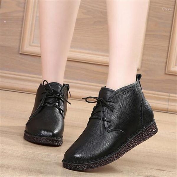 new soft cowhide soft bottom autumn winter shoes fashion casual boots women shoes flat boots warm winter snow1, Black
new soft cowhide soft bottom autumn winter shoes fashion casual boots women shoes flat boots warm winter snow1, Black