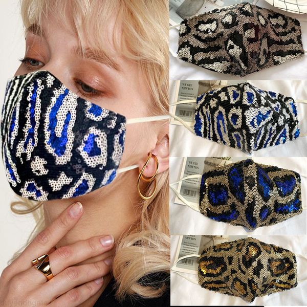 dhl leopard print sequin cotton designer masks double layer of fashion brands dustproof breathable hanging ear type face mask
dhl leopard print sequin cotton designer masks double layer of fashion brands dustproof breathable hanging ear type face mask