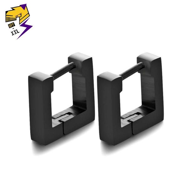 hoop & huggie black square earrings stainless steel jewelry for men women gold silver color geometric brinco fashion punk ear, Golden;silver
hoop & huggie black square earrings stainless steel jewelry for men women gold silver color geometric brinco fashion punk ear, Golden;silver