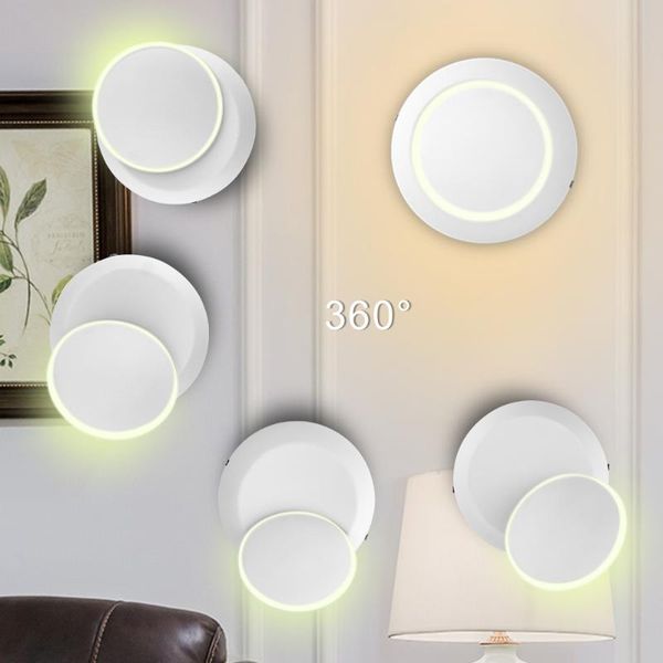 wall lamp indoor led light sconce 360 degree rotation adjustable bedside white/warm modern creative aisle
wall lamp indoor led light sconce 360 degree rotation adjustable bedside white/warm modern creative aisle