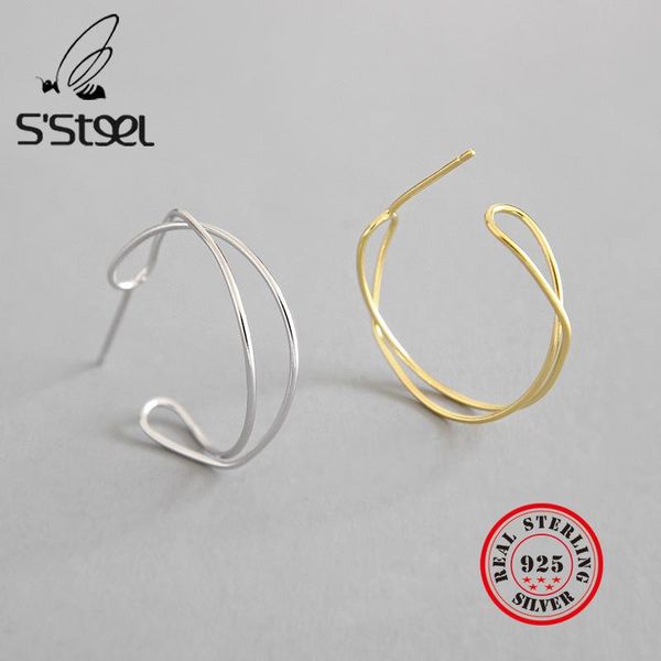 stud s'steel 925 sterling silver earring ins concise interweave gold earrings for women pendientes mujer moda 2021 fine jewelry, Golden;silver
stud s'steel 925 sterling silver earring ins concise interweave gold earrings for women pendientes mujer moda 2021 fine jewelry, Golden;silver