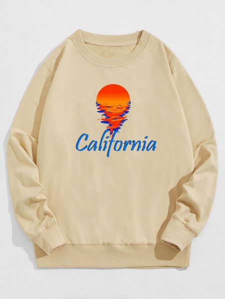 men sunrise and letter graphic sweatshirt g4z0#, Black
men sunrise and letter graphic sweatshirt g4z0#, Black