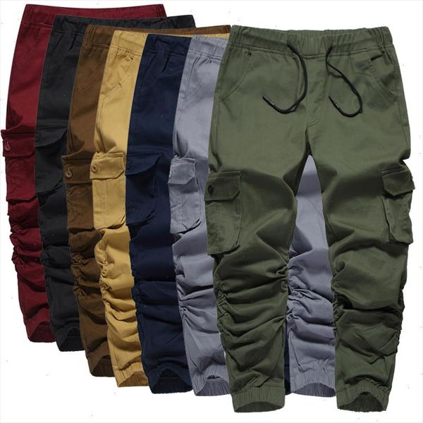 men multi pocket cotton military style tactical cargo pants overalls sweatpants autumn fashion men casual loose joggers trousers, Black
men multi pocket cotton military style tactical cargo pants overalls sweatpants autumn fashion men casual loose joggers trousers, Black